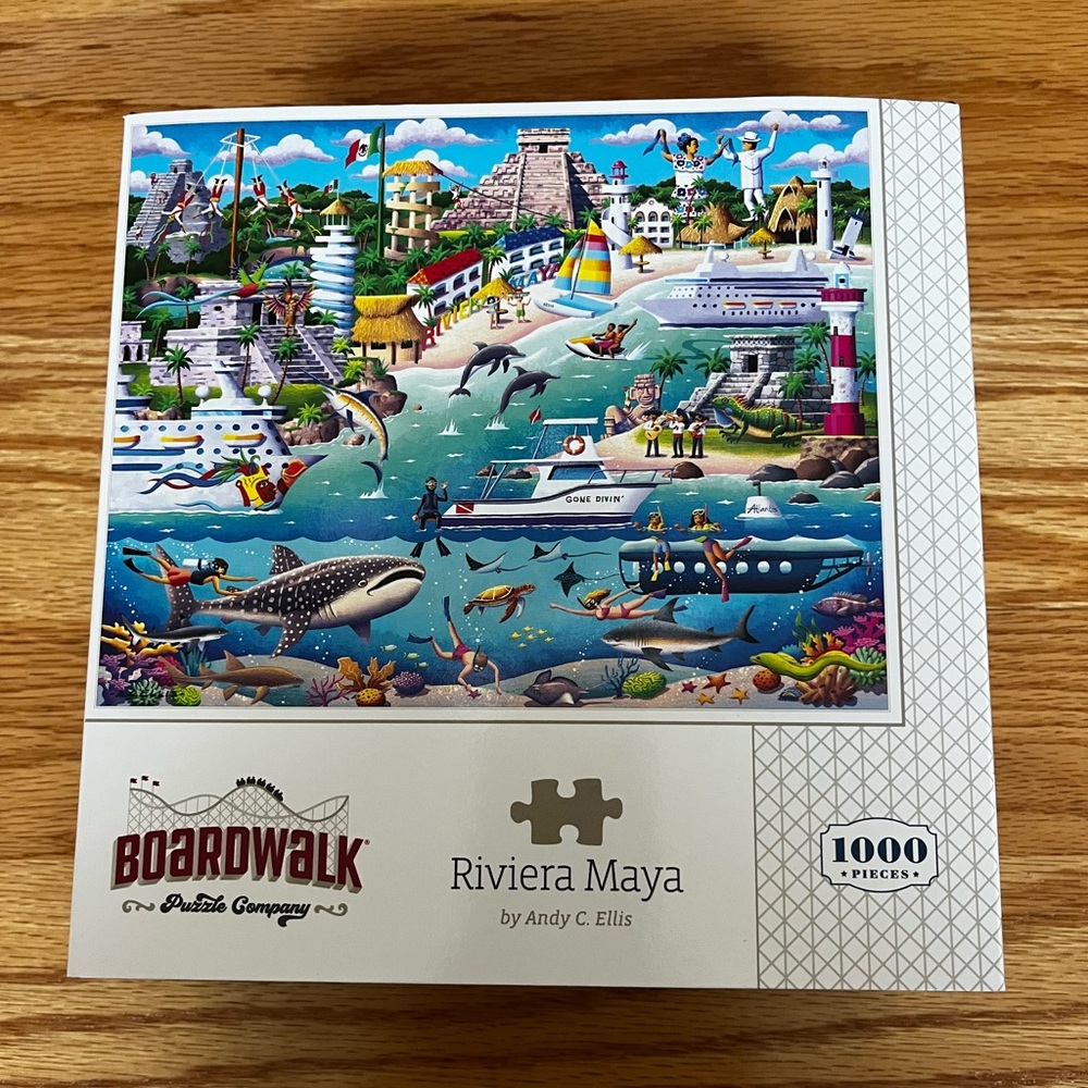 Boardwalk Puzzle Co Puzzle 1000 Pieces Vibrant Colors Riviera Maya